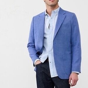 Banana Republic Men's Italian Fabric Linen Blend Tailored Fit Blazer Size 44L